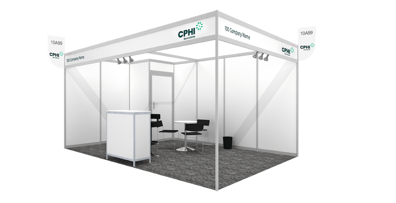 CPHI Barcelona exhibit stand Package A