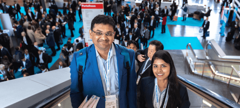 Visitors in the CPHI event